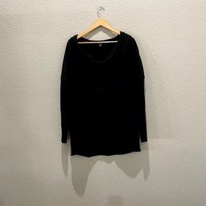 Lauren Ralph Lauren Black Sweatshirt Tunic Size XL